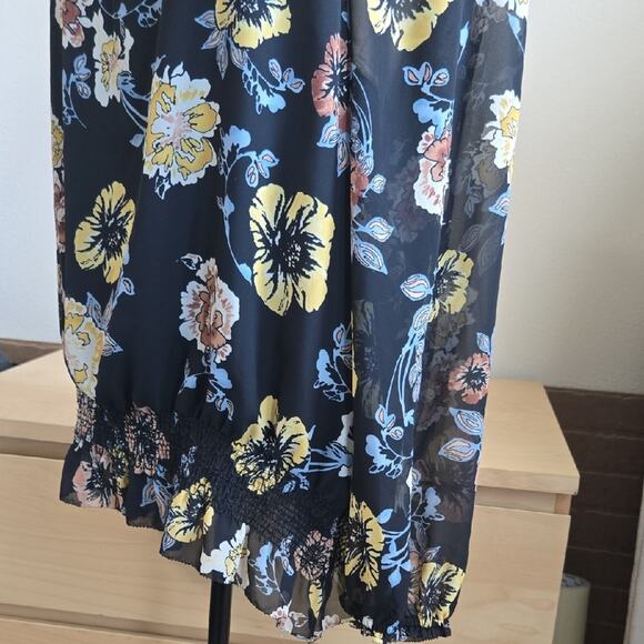 Charter Club‎ Floral Ruffle Hem Blouse – Size XXL - Picture 3 of 10